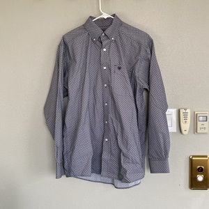 Ariat western shirt size medium good shape collar buttons slightly chipped